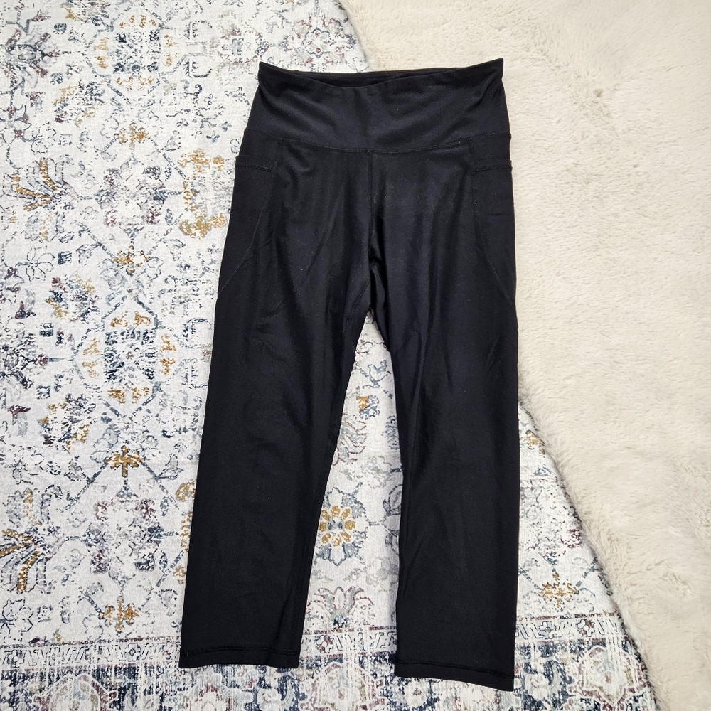 Old Navy Active Powersoft Pocket Leggings Women Black Large
